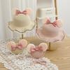 New Arrival Straw Hat And Bag Set For Girls Kids Fashion Summer Bow Lovely Princess Sun Cap Outdoor Cartoon Beach Waved Hats