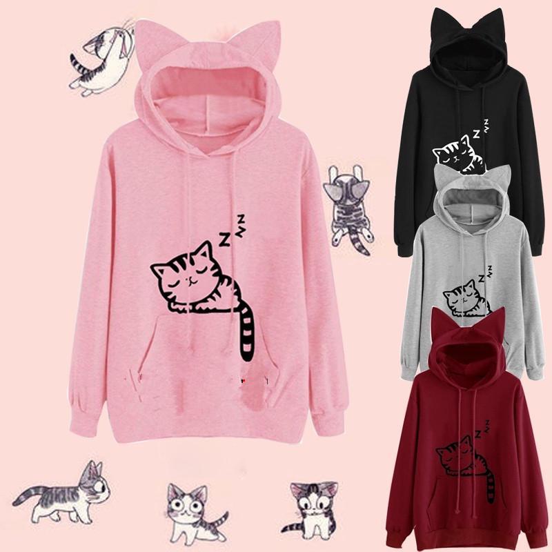 Streetwear Hoodie For Women With Letter Pattern And Cotton Blend For Casual Fall Fashion