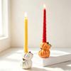 Ceramic Halloween Candle Stick Centerpiece Halloween Decor Pumpkin Candle Stand  Tabletop Decor