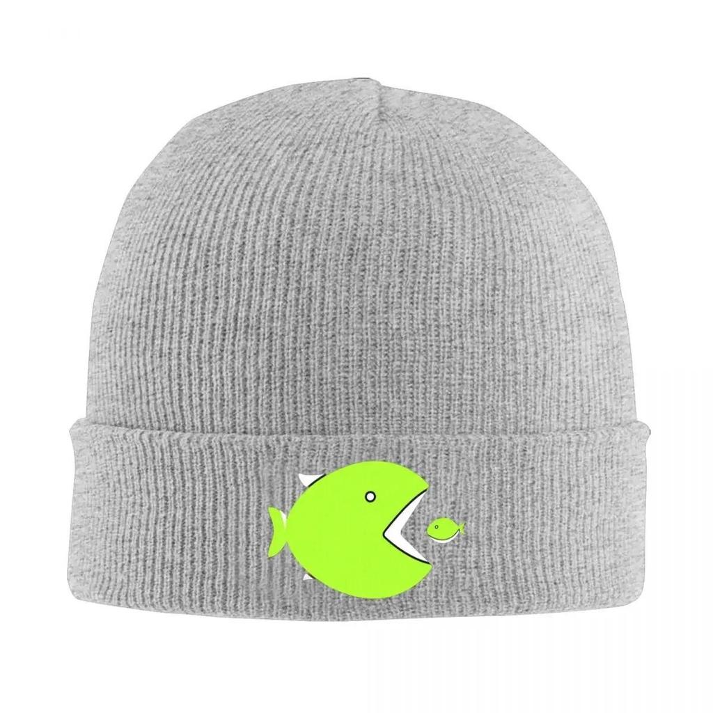 new BIG FISH Pixels Fishing Logo Hat Autumn Winter Beanies New Gunki Caps FeUnisex Unisex Acrylic Knitted Hat
