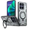 Funda For Motorola MOTO G Stylus 5G 2025 Case ELVEV Magnetic Hard PC + Soft TPU Dropproof Rotatable Ring Stand Phone Cover
