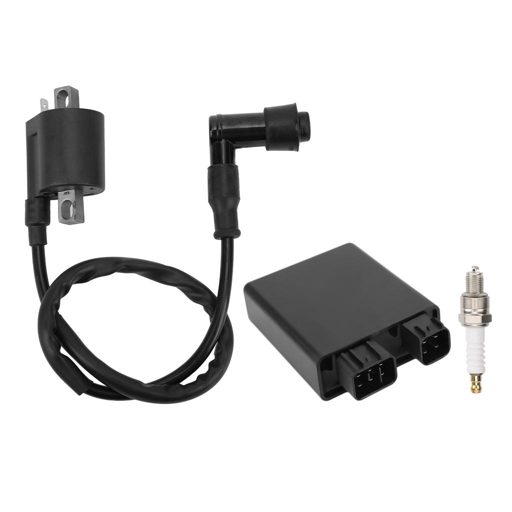 Ignition Coil Spark Plug CDI Box Kit 5YF‑85540‑00‑00 Replacement for Yamaha Raptor 50 YFM50 YFM50R