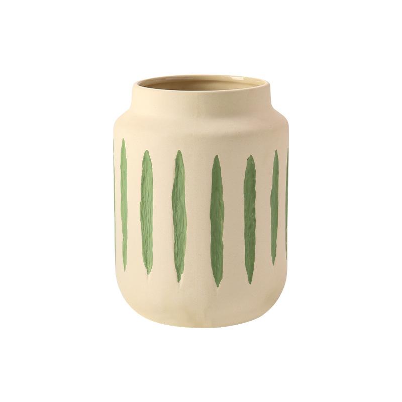 Vase Senior Sense Creative Multi-color Painting Ceramic Flower Pot Vase Home Niche Desktop Indoor Pot Home Decoration Simple