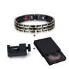 Vinterly Health Magnetic Bracelets Male Stainless Steel 12mm Wrist Band Magnet Men Hand Chain Link Energy Jewelry Waterproof