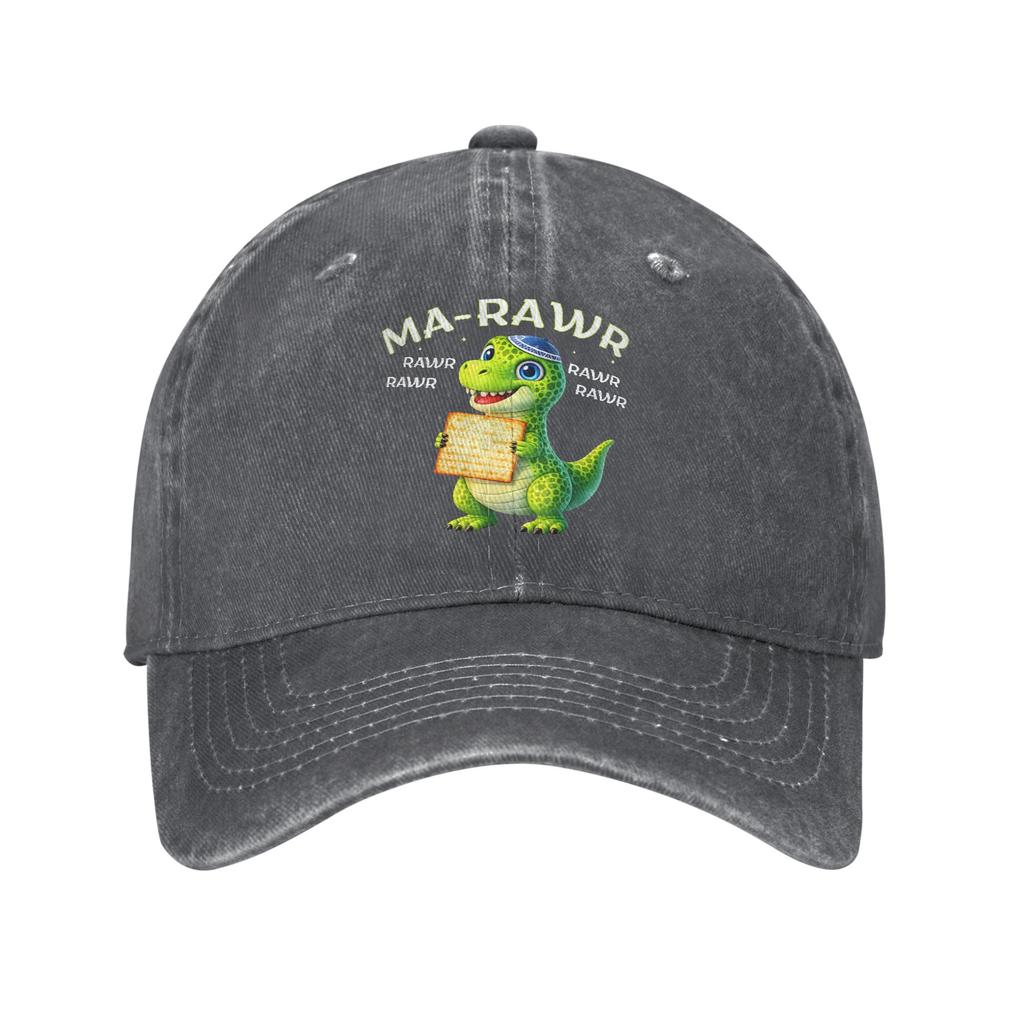 Funny Passover Dinosaur Ma Rawr Matzah Dino Unique Baseball Cap Hats Visor Protection Snapback Cotton tops gorras