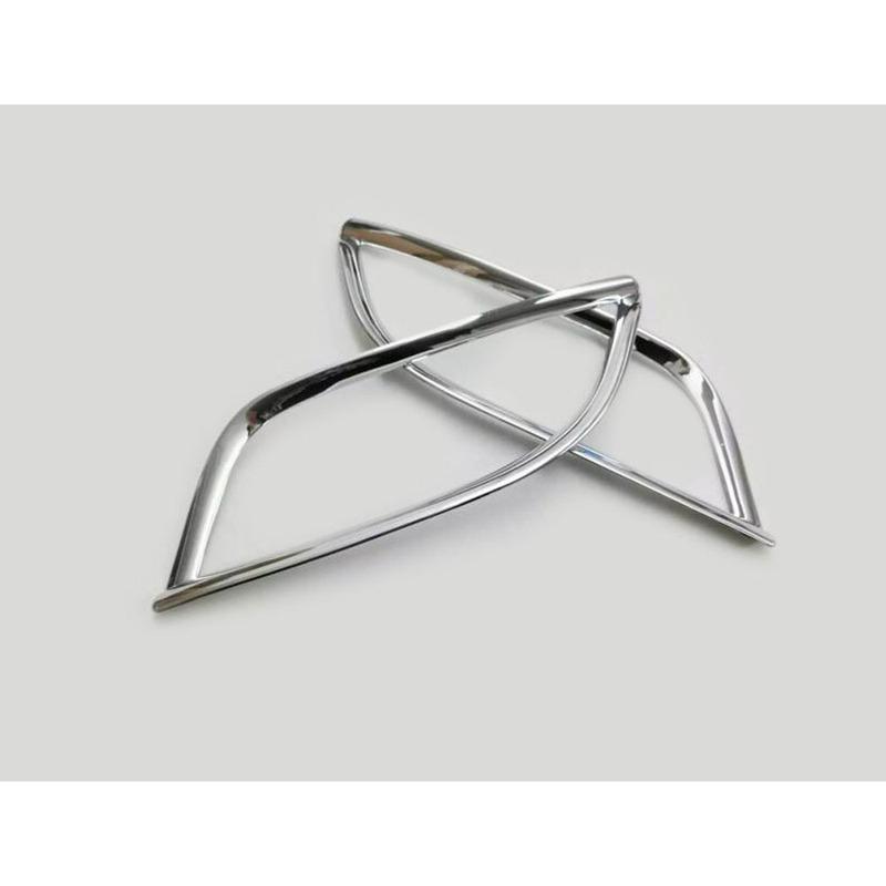 For Jeep Compass 2017 2018 Styling ABS Chrome Cover Trim Back Tail Rear Fog Light Lamp Frame Stick Eyebrow