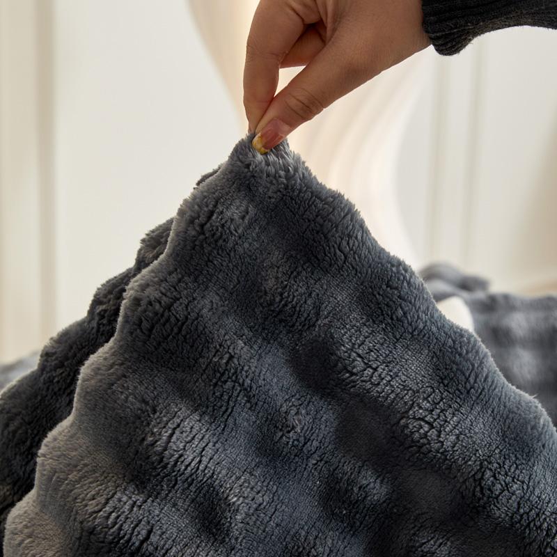 Nordic Flannel Sofa Cushion Solid Color Sofa Covers for Living Room Universal Non-slip Couch Slipcovers Winter Warm Sofa Cushion