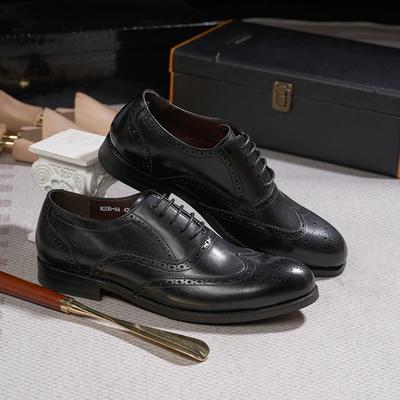 Zapatos Oxford para Hombre Estilo Brogue Cuero Genuino Clásico Wingtip Zapatos de Vestir para Bodas y Fiestas para Hombre Con Cordones Oficina Traje Calzado Formal
