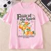 Christian TShirt Unisex Unisex Fruit of The Spirit Graphic Tees Vintage Oranges Tee Aesthetic Fruit T Shirt Bible Verse Tees