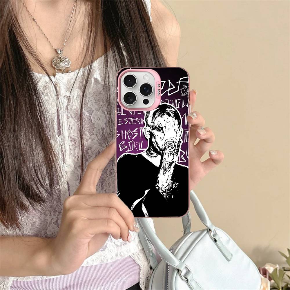 Singer Rapper L-Lil Peep Phone Case For IPhone 16 15 14 13 12 11 Pro Max 17 Plus Colorful Cover