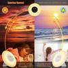 Creative Sunrise Alarm Clock with Music, Seven-Color LED, Sunset Hypnosis, FM Radio, and Night Light
