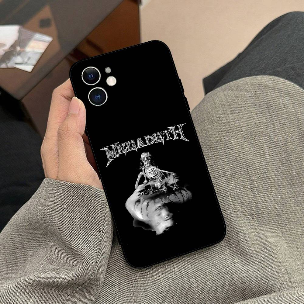 Music Band T-Megadeth Phone Case Black Phone Case For IPhone 17/16/15/13/14 Pro Max/ 11Plus/X/Xr/Xs Max 13mini