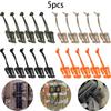 5pcs outdoors Tactical Triangular Buckle with Elastic Carabiner Clips Nylon Camping Bag Hanger Hook Clamp Rope Webbing Buckle