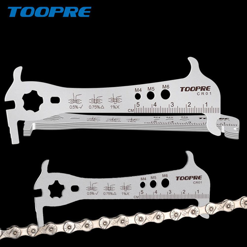 Bicycle Chains Gauge 304 Stainless Steel Chain Wear Indicator Gauge Caliper Detection Tool Cycling Parts