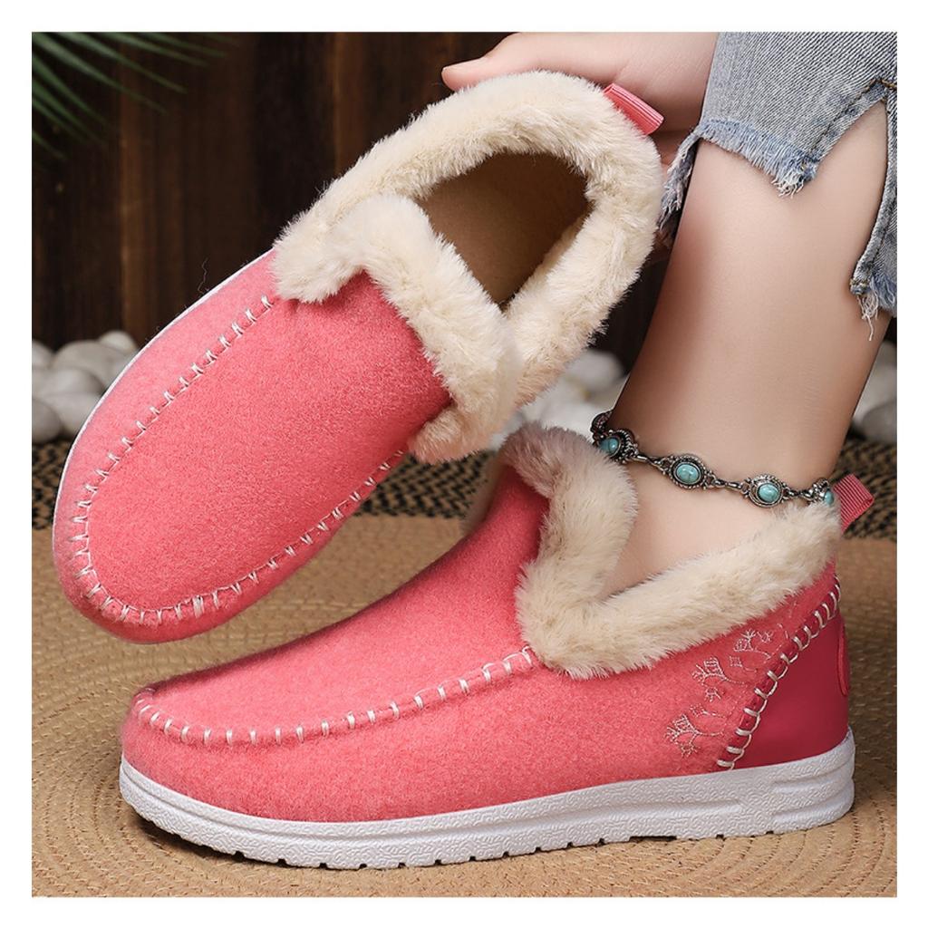 Cotton Boots, Suede Shoes, Thick Cotton Shoes, Women's Boots, Cold Resistant Shoes, Warm Shoes, Snow Boots, Short Boots