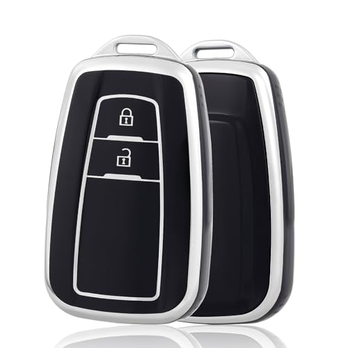 

Чехол для смарт-ключа OFF WE GO для Toyota, подходит для Toyota Prius 50 Series C-HR New Corolla, чехол для ключа с 2 кнопками, TPU, легкий пульт дистанционного управления Toyota