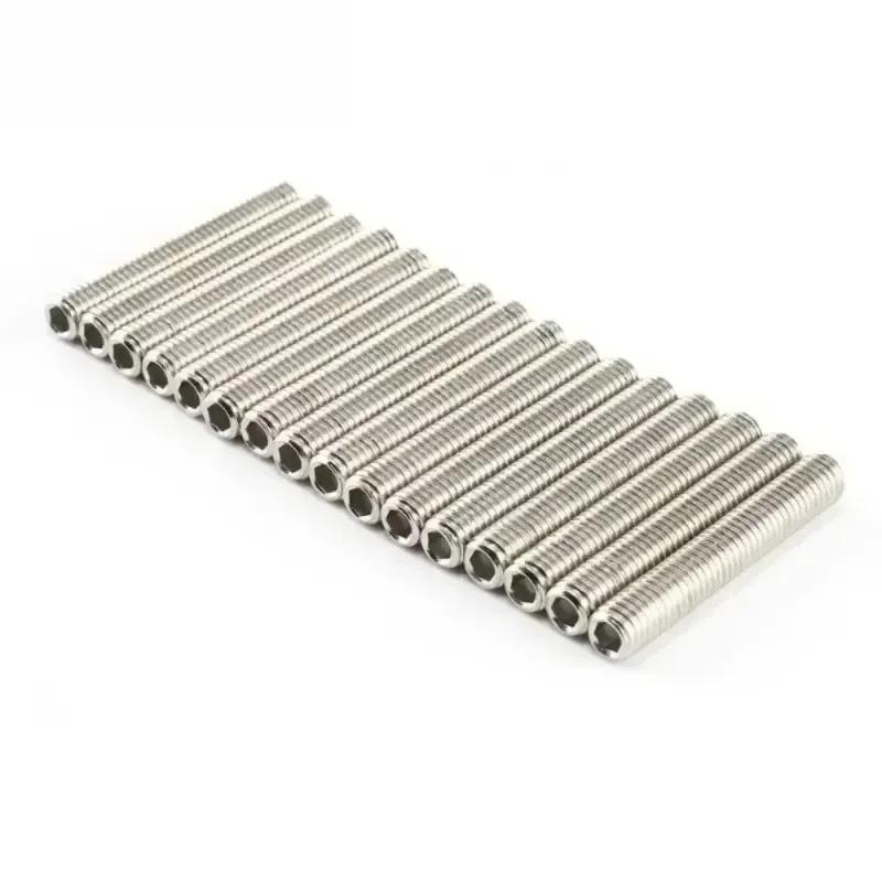 16set Hexagonal Flange Anti Lock Nut Stainless Steel Bolts Exhaust Manifold Header Stud Kit For Ford F150 4.6/5.4L V8