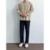 Autumn Plaid Long-sleeved Casual Shirt with High-end Versatile Hong Kong Style Men's Jacket