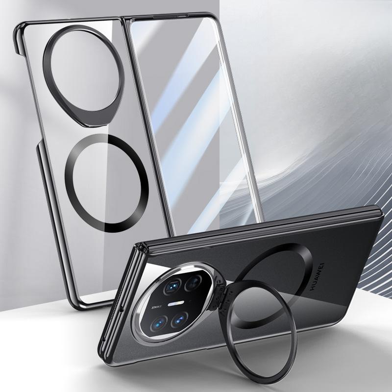Integrated Shell Film Anti-sight Plating Suitable for Huawei MateX5 Mobile Phone Case Transparent X3 All-inclusive Stand Magnetic Sleeve