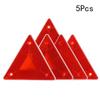Ledmomo Triangular Reflector 5 Pcs Reflector Triangle Indicator for Car Slow Speed Car Marks,