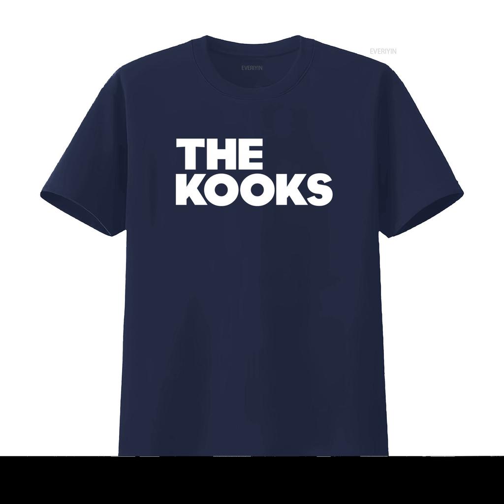 The Kooks Print T Shirt for Fashion Streetwear vintage Washed fashion Versatile Stretched graphic designer clothes Soft