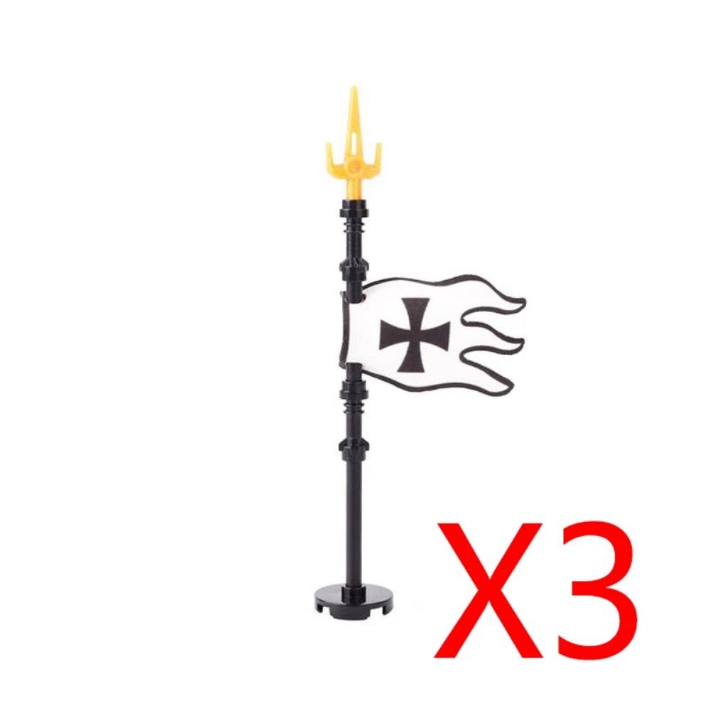 MOC Blocuri de Construcții Militare Figurine Soldați Medievali Accesorii Arme Leu Roșu Vultur Negru Cavaler Armură Scut Mini Cărămizi