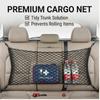 Car Trunk Backseat Storage Net - Elastic Mesh Organizer for SUV/Hatchback