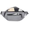 Reflective Waist Bag with Headphone Jack Zipper Closure Pockets Design Multi-purpose Style Belt Bag Running Accessory