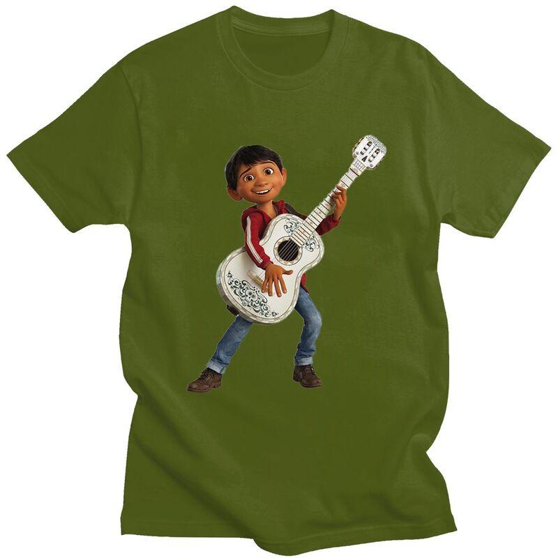 

Custom Coco T Shirt Men 100% Cotton Tshirt Tees Short Sleeve Movie T-shirt Slim Fit 4XL
