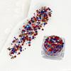 1/6Pcs Independence Day Body Glitter Gel, Patriotic Red White Blue Face Hair Glitter, Waterproof Sparkling Makeup Sequins, 4th of July Accessories