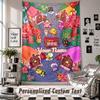 Custom Tapestry Wall Hanging, Animal Crossing Personalized Name Text Home Wall Decor