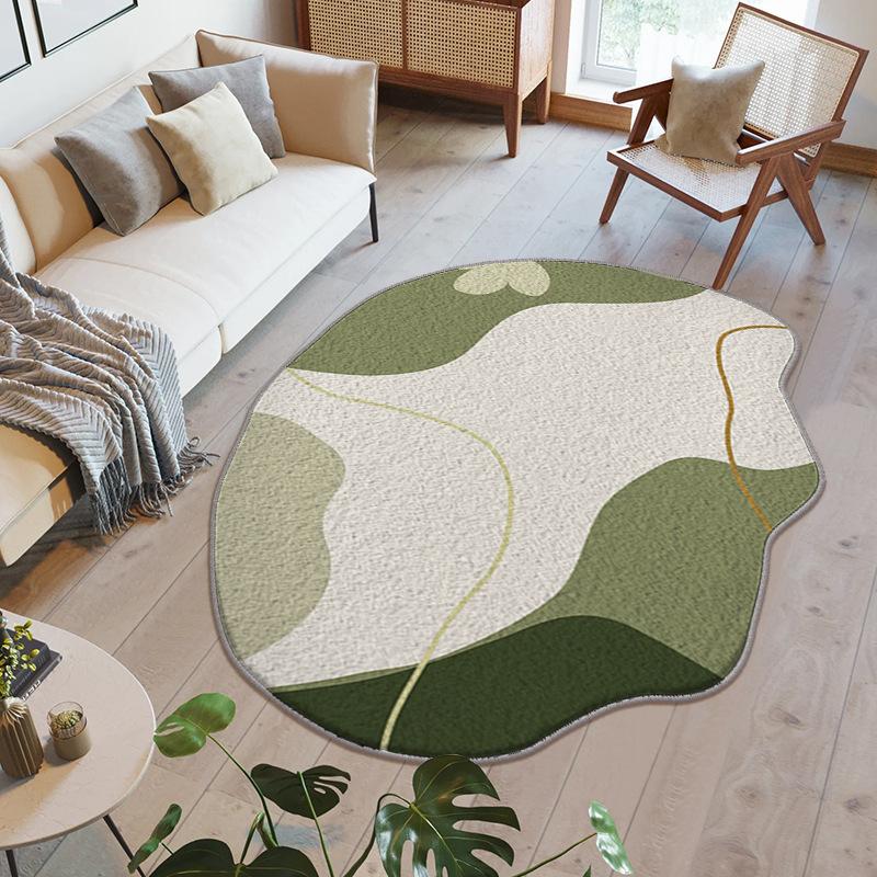 Special-Shaped Creative Carpet Bedside Blanket Living Room Coffee Table Sand Mat Irregular Carpet Fresh Imitation Cashmere Dirt-Resistant Floor Mat