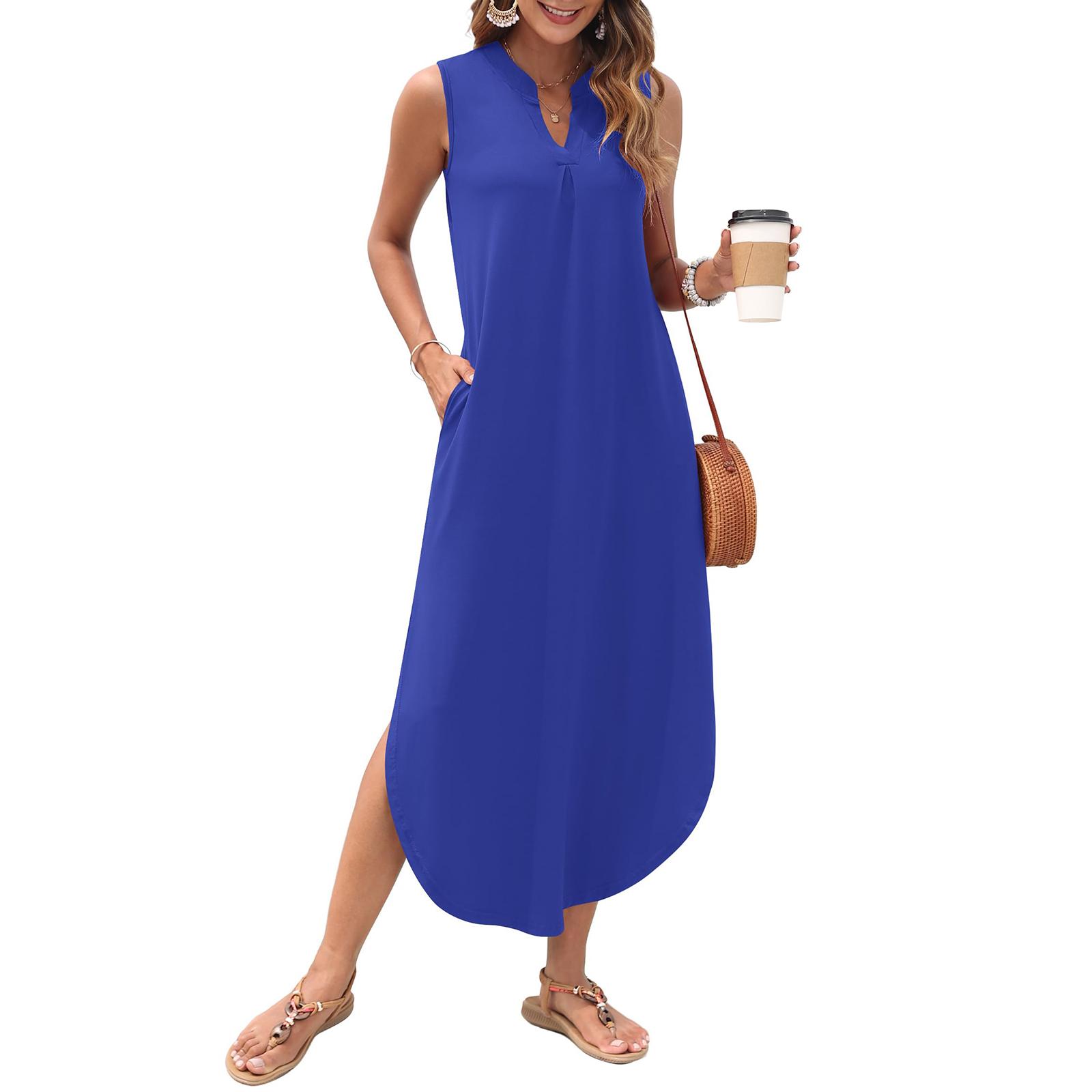 

Жіночі літні повсякденні сукні M синій