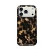 Retro black brown tortoiseshell tinfoil pattern for iPhone16Promax Apple 17 mobile phone case 14/15 all-inclusive IMD