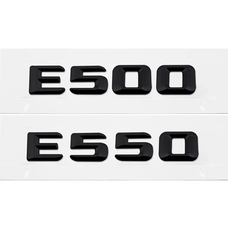 Car Rear Trunk Number Letter Sticker Tail Box Emblem Badge for Mercedes Benz E Class E300 E320 E350 E400 E420 E430 E500 E550