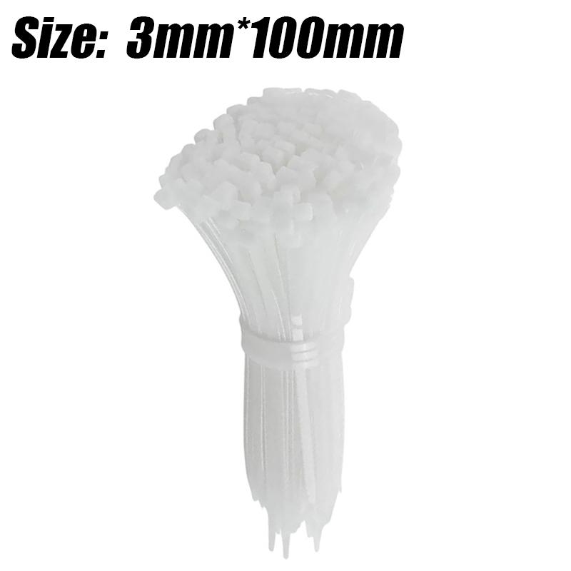 

100/200 шт. Кабельні стяжки з гвинтовим отвором Нейлоновий кріплення з самозамикаючимся петлею Обгортання Пакет важких фіксованих кабельних стяжок Дріт кріпильні ремені 100Pcs