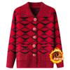 Mom's Autumn Outfit Cardigan Sweater Middle-aged Elderly Sweater Jacket Female Grandma Long-sleeved Top