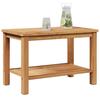 Coffee Table with Storage Brown 70 X 40 X 45 Cm Solid Teak Wood