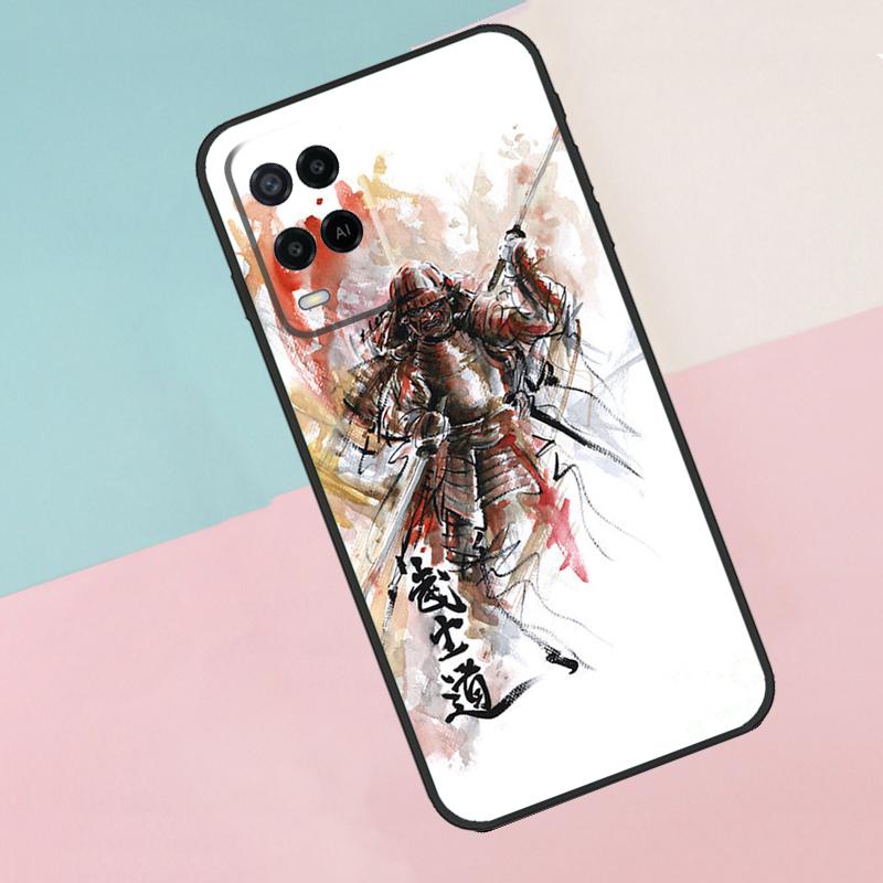 Japanese Bushido Samurai For Oppo A40 A60 A80 A18 A38 A58 A78 A98 A79 A16 A76 A96 A15 A74 A94 A54 A77 A17 Phone Case