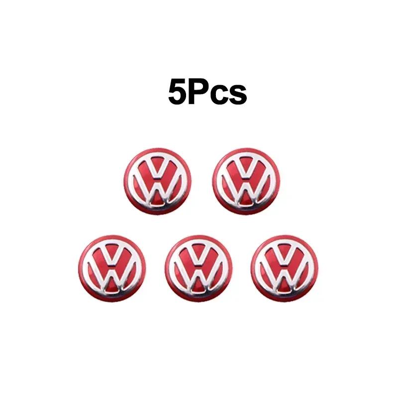 

For Volkswagen VW 14mm Car Remote Key Sticker Aluminum Emblem Decal For Volkswagen GTI Golf Polo Passat Tiguan Touareg Magotan T