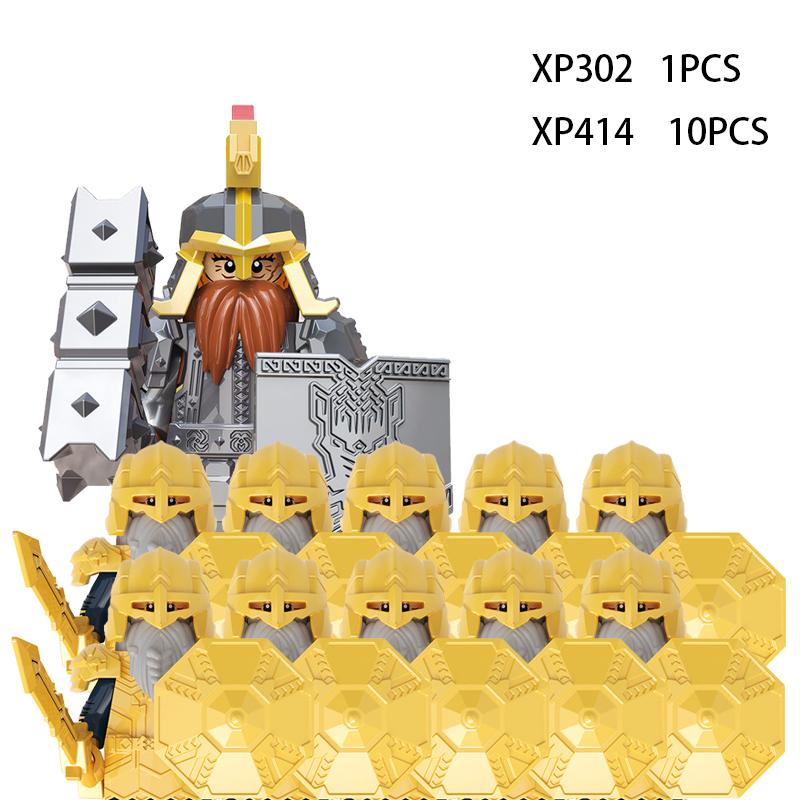 Soldados Élficos Medievais de Rohan Guarda Exército lotr Figuras de Ação Mini Blocos Boneca Montar Blocos de Construção MOC DIY Brinquedos para presentes de criança