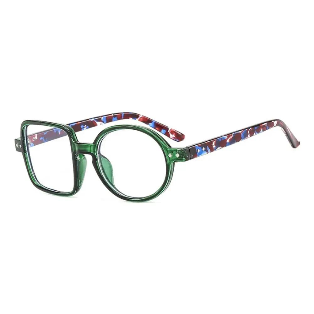 

Retro Asymmetrical Square Round Glasses Frame Women Clear Lens Optical Prescription Man Women S Decorative Glasses