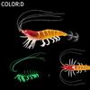 105mm 11g Squid Jig Slow Sinking Lure Luminous Artificial Calamar Webfoot Wood Shrimp Octopus Bait Sea Fishing Lures Sea Fishing