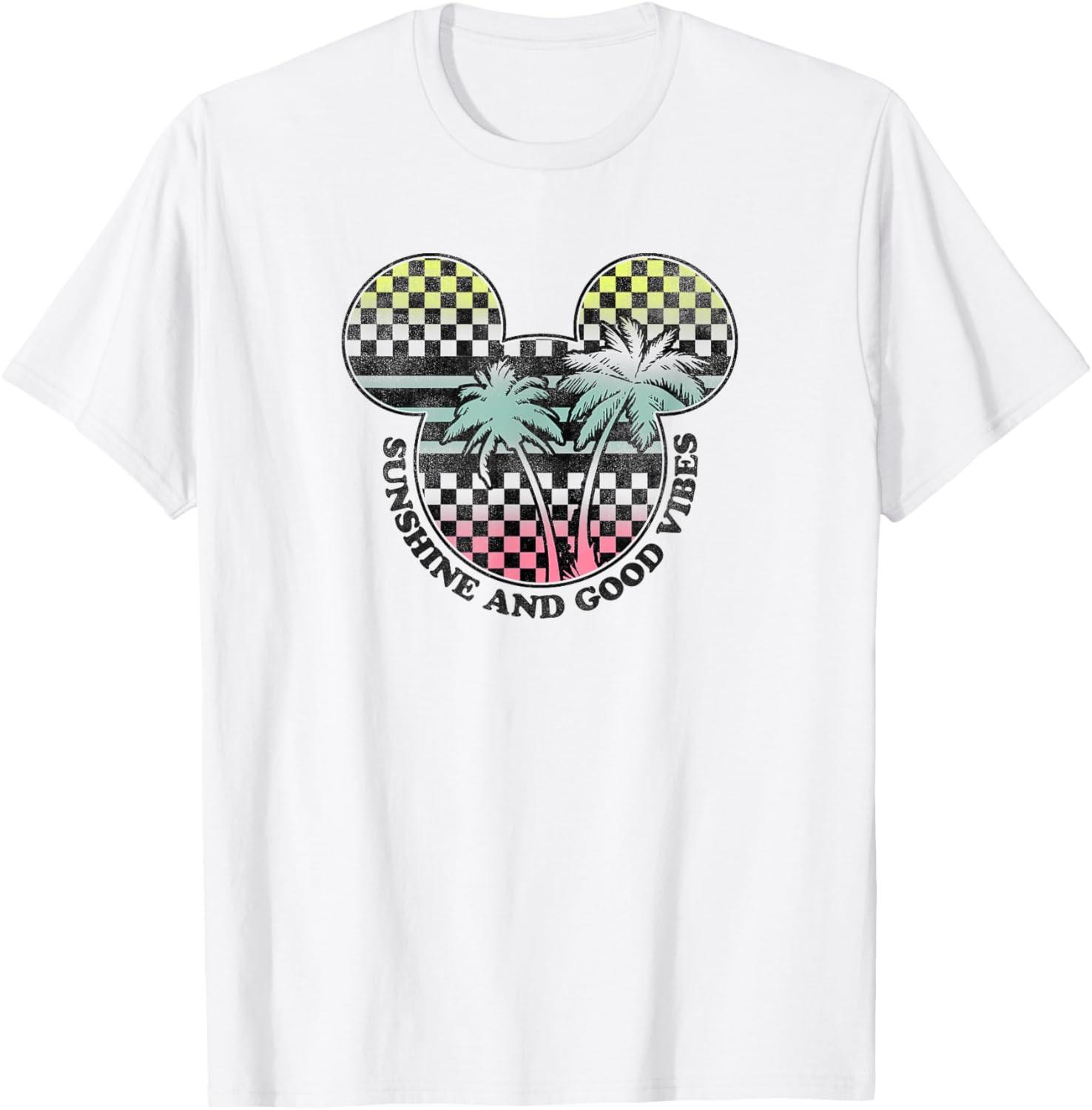 Mickey And Friends Sunshine And Good Vibes Big Logo T-shirt S