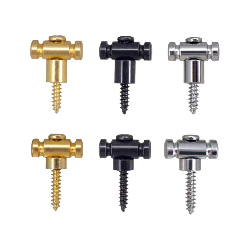 Стабилизатор струн для электрогитары на высоком каблуке: Пластина прижима струн, фиксатор, направляющая и держатель для головки грифа. Silver High and Low Set