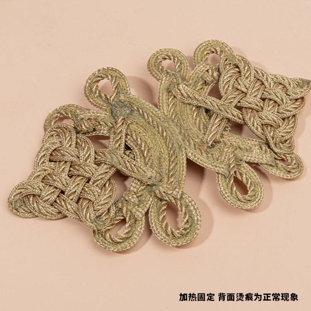 Flower Fastener Chinese Frog Buttons Golden Tang Suit Buttons Cheongsam Buttons  DIY Craft