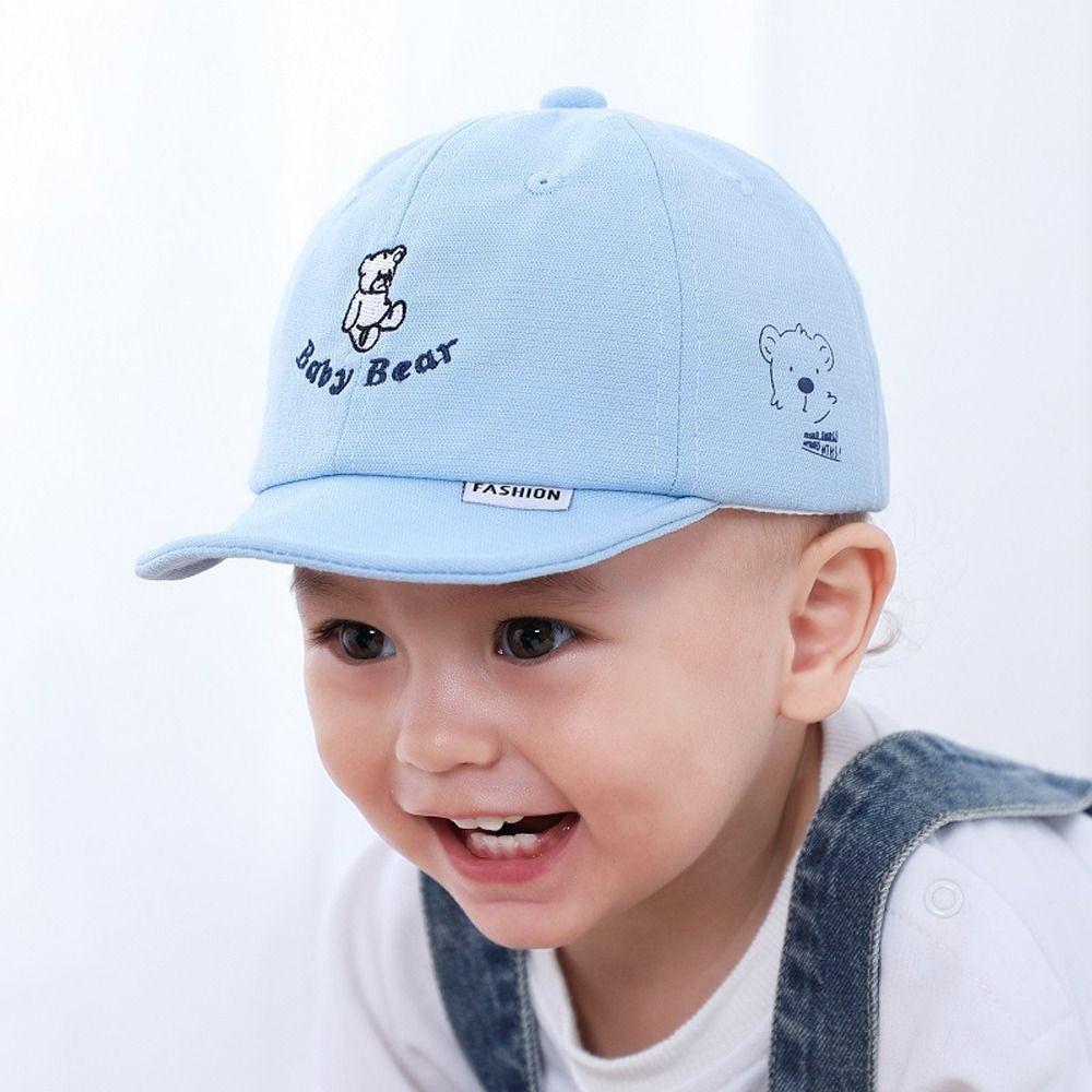 

Brim Summer Casual Spring Bear Baseball Cap Kids Peaked Hat Korean Style Cap Children Sun Visor Hat