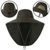 Quick Drying With Neck Flap Wide Brim Bucket Hat Summer Sun Cap Fisherman Hats Hat with Neck Cover