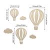 Bohemians Nursery Decorations Wooden Hot Air Balloon and Cloud Wall Art Decors Nursery Wall Decors Farmhouse Home Decors