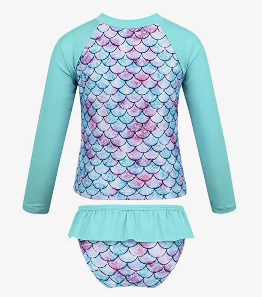 Girl' Swimsuit Mermaid Scales Uv Upf50+ 122 5+ Years